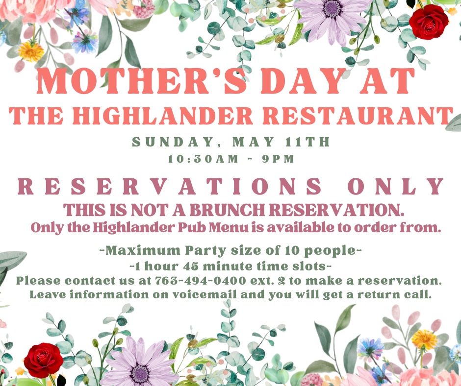 mothers day pub